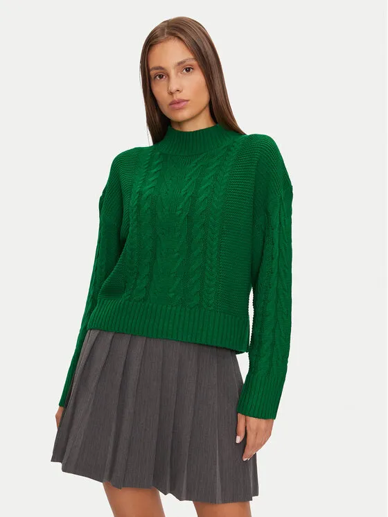 Rollkragenpullover · Grün · Regular Fit