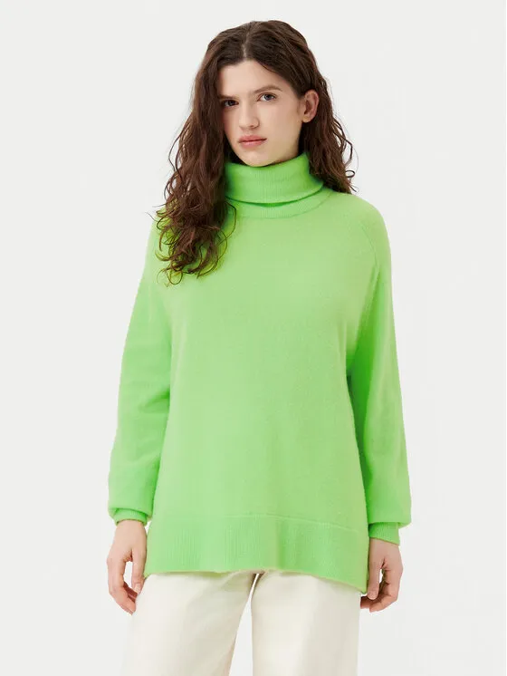 Rollkragenpullover · Grün · Relaxed Fit