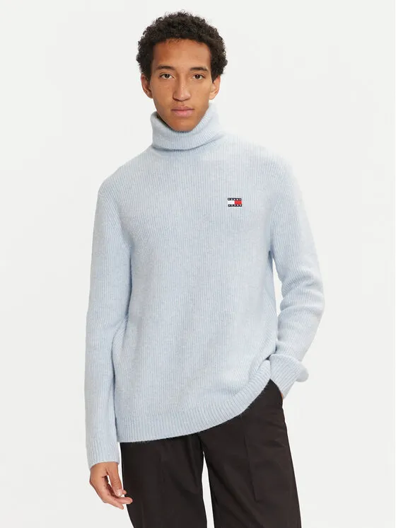 Rollkragenpullover · Himmelblau