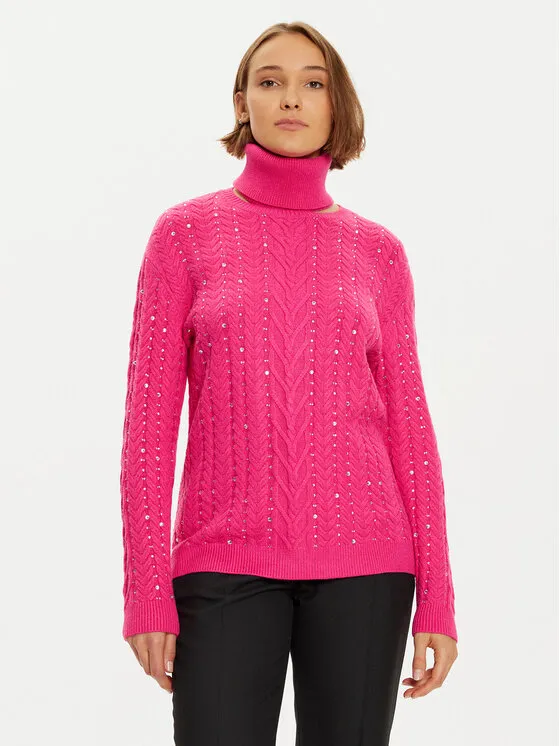 Rollkragenpullover · Rosa · Regular Fit