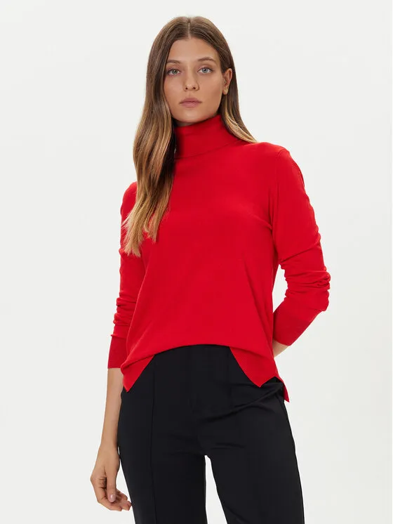 Rollkragenpullover · Rot · Regular Fit