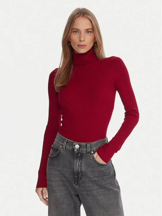 Rollkragenpullover · Rot · Regular Fit