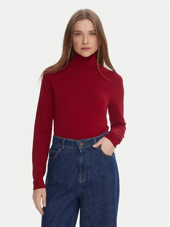 Rollkragenpullover · Rot · Regular Fit