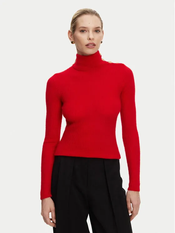 Rollkragenpullover · Rot · Slim Fit