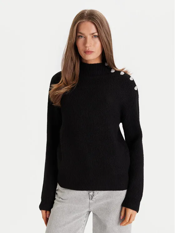 Rollkragenpullover · Schwarz · Regular Fit