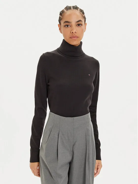 Rollkragenpullover · Schwarz · Regular Fit