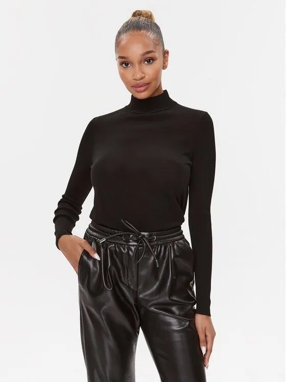 Rollkragenpullover · Schwarz · Regular Fit