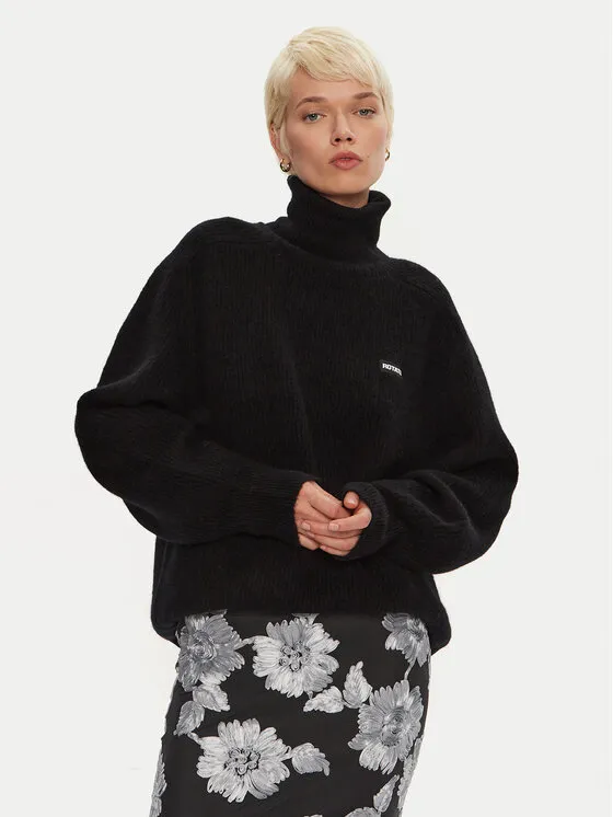 Rollkragenpullover · Schwarz · Regular Fit