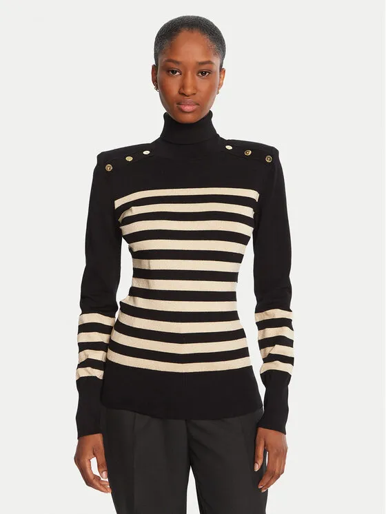 Rollkragenpullover · Schwarz · Regular Fit