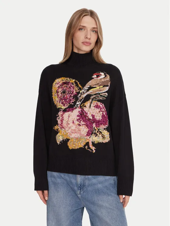 Rollkragenpullover · Schwarz · Regular Fit