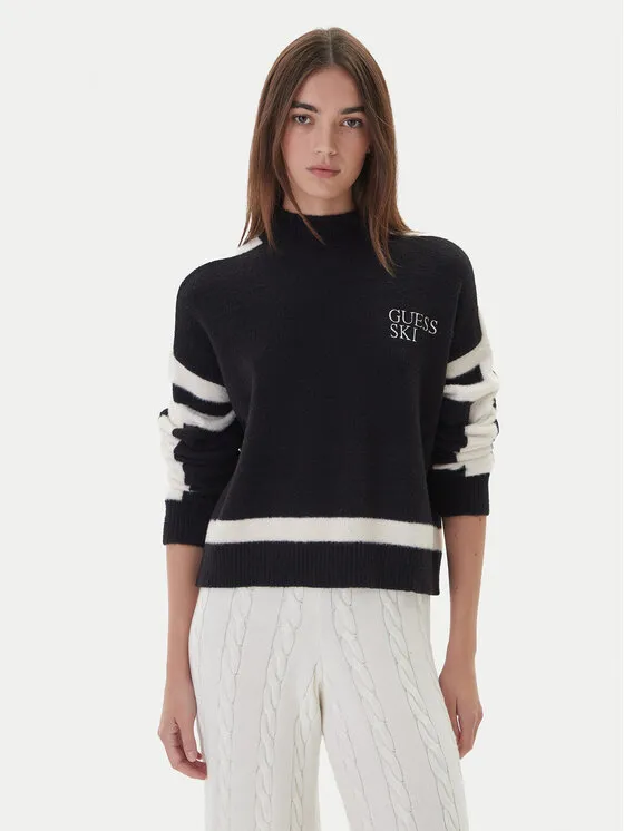 Rollkragenpullover · Schwarz · Relaxed Fit