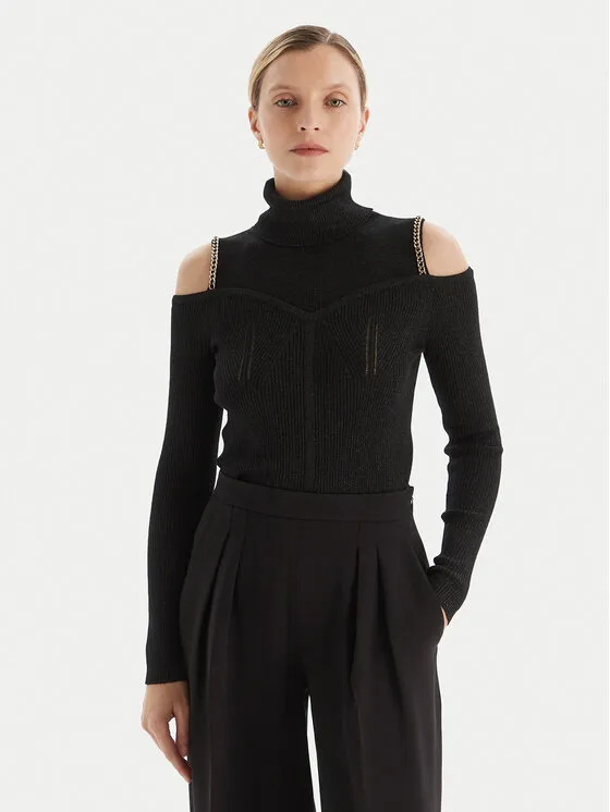 Rollkragenpullover · Schwarz · Slim Fit