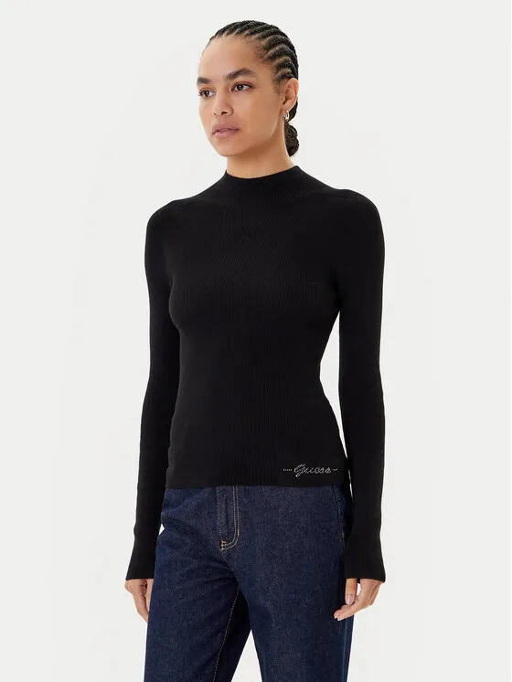 Rollkragenpullover · Schwarz · Slim Fit