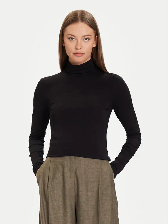 Rollkragenpullover · Schwarz