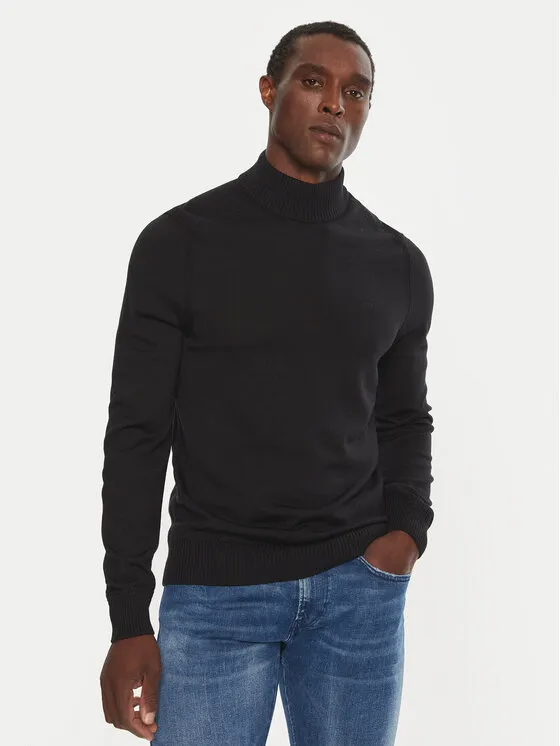 Rollkragenpullover · Schwarz