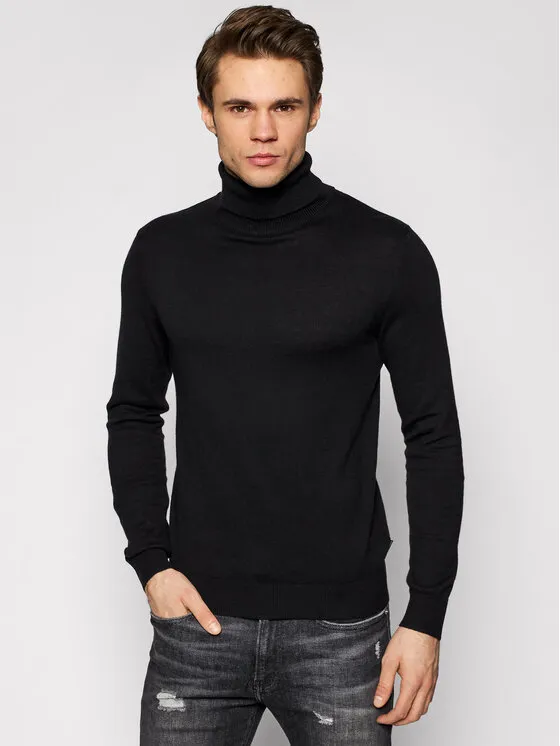Rollkragenpullover · Schwarz