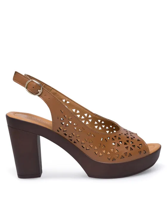 Sandalen · Braun · 9 cm