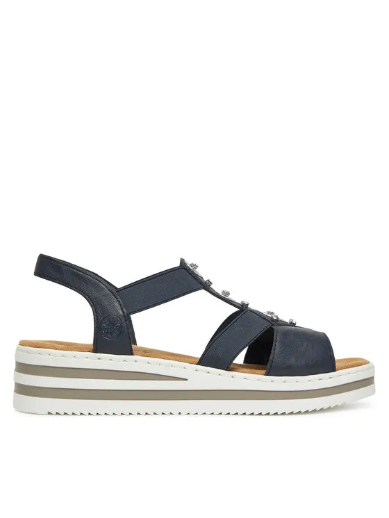 Sandalen · Dunkelblau · 4 cm