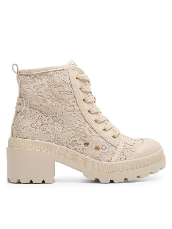 Schnürschuhe · Beige · 7 cm