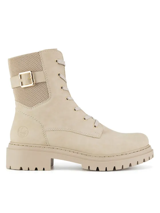 Schnürschuhe · Beige