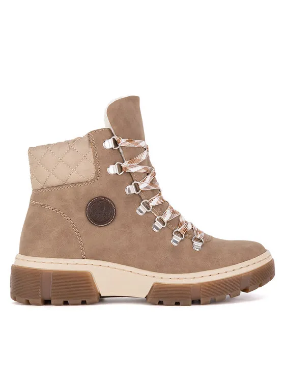 Schnürschuhe · Beige