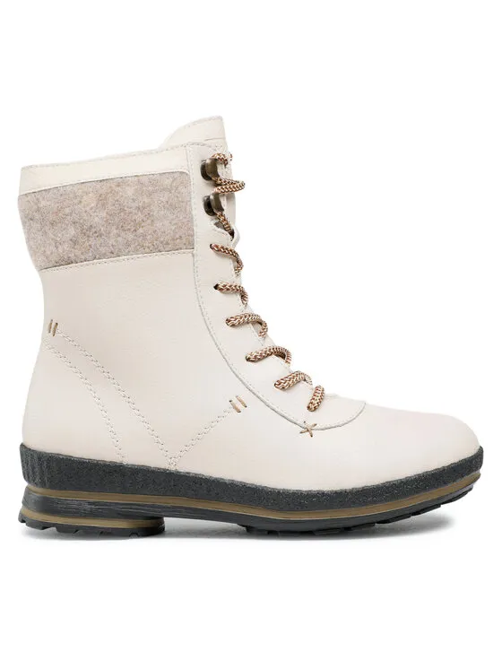 Schnürschuhe · Beige