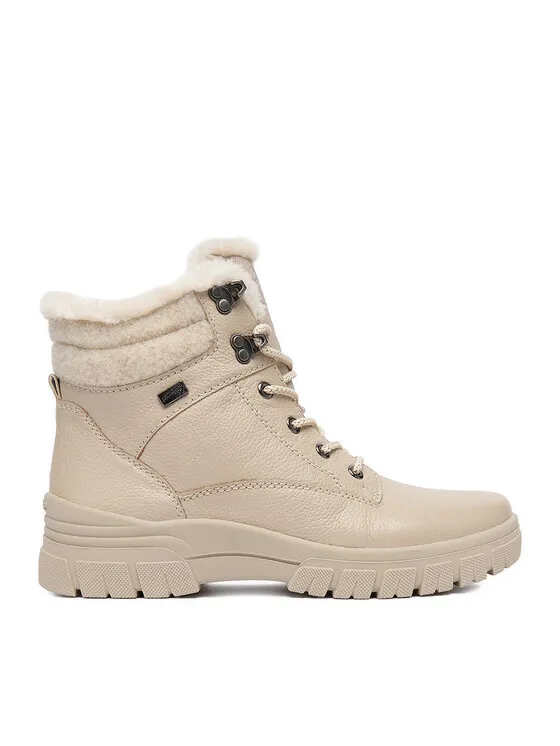 Schnürschuhe · Beige