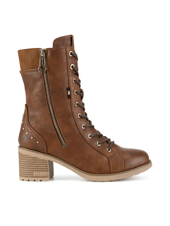 Schnürschuhe · Braun · 6.5 cm