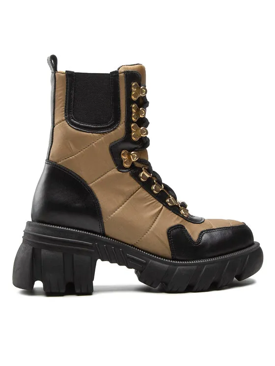 Schnürschuhe · Braun · 7 cm