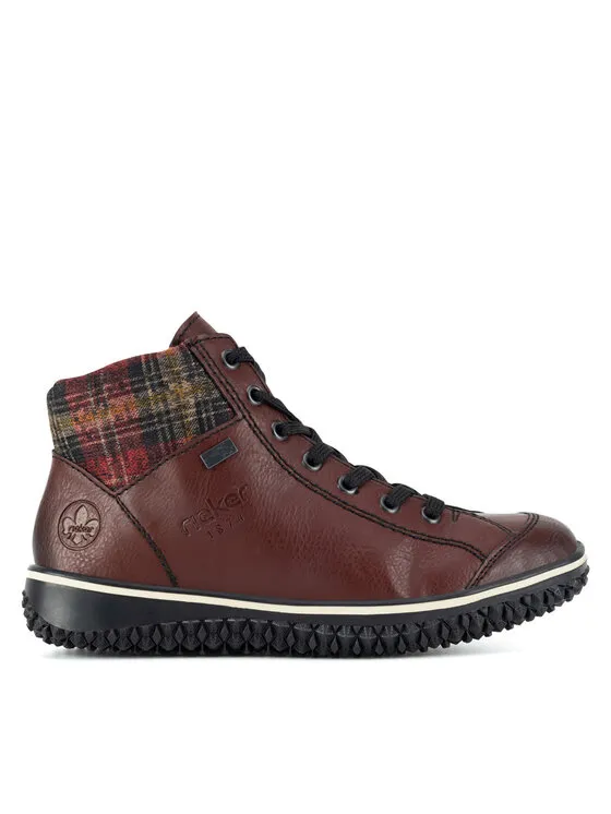 Schnürschuhe · Dunkelrot