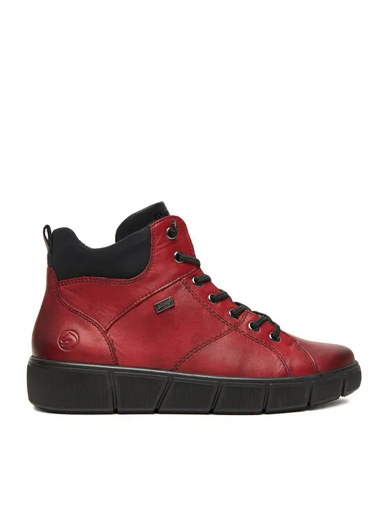 Schnürschuhe · Dunkelrot