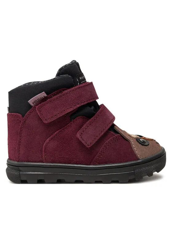 Schnürschuhe · Dunkelrot