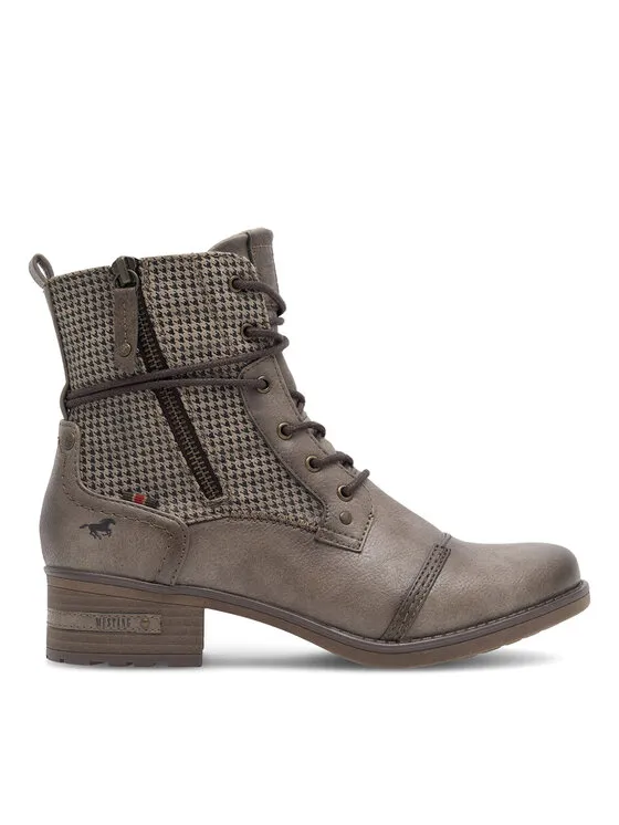 Schnürschuhe · Grau