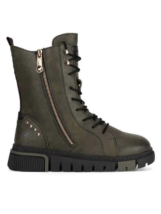 Schnürschuhe · Khakifarben