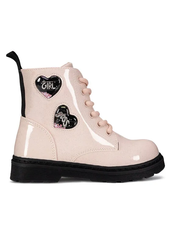 Schnürschuhe · Rosa