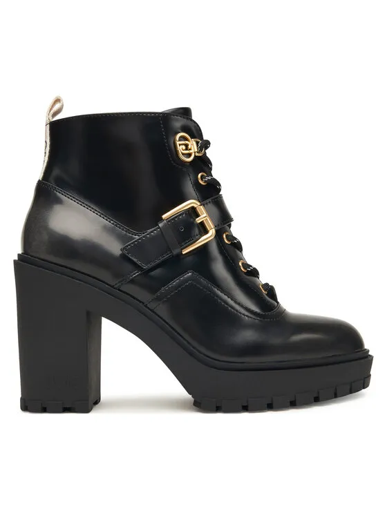 Schnürschuhe · Schwarz · 10 cm