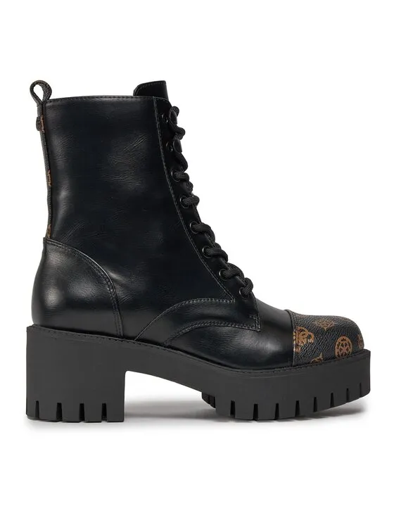 Schnürschuhe · Schwarz · 6 cm