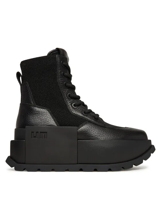 Schnürschuhe · Schwarz · 6 cm