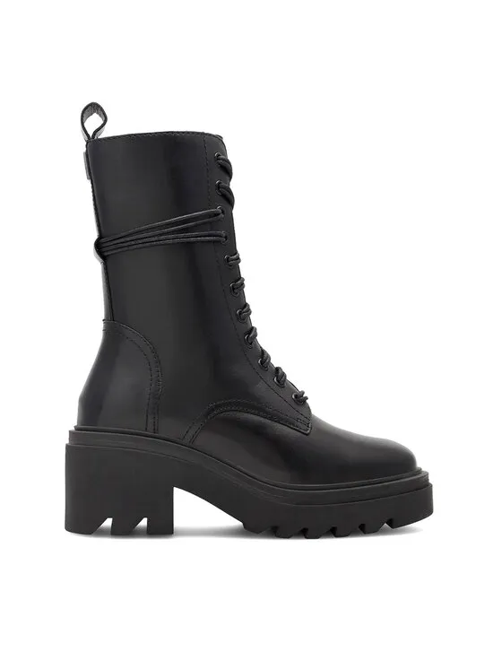 Schnürschuhe · Schwarz · 7 cm