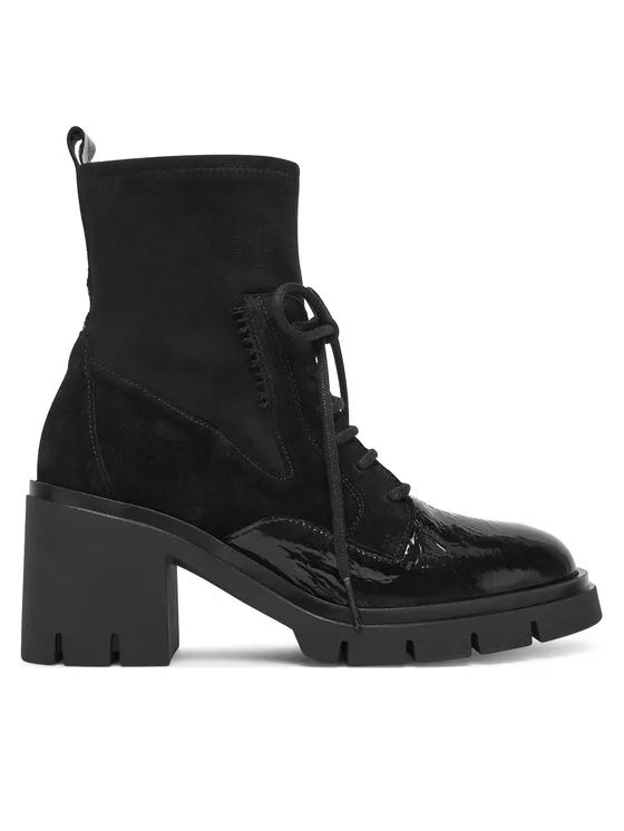 Schnürschuhe · Schwarz · 7 cm