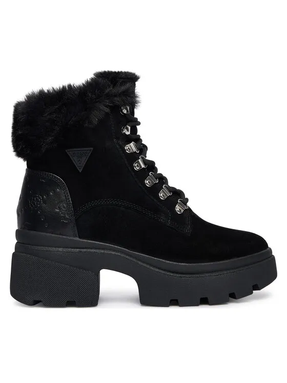 Schnürschuhe · Schwarz · 7.5 cm