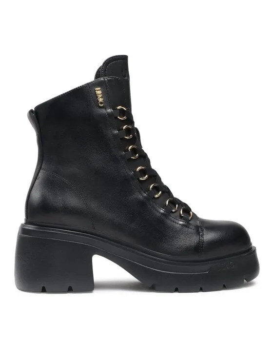 Schnürschuhe · Schwarz · 7.5 cm