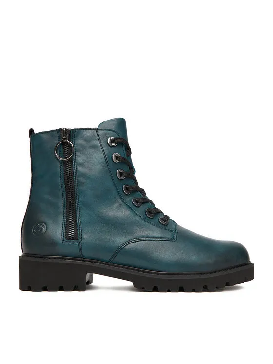 Schnürschuhe · Türkisfarben