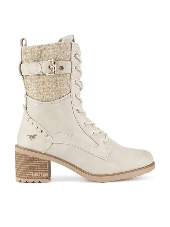 Schnürschuhe · Weiß · 6.5 cm