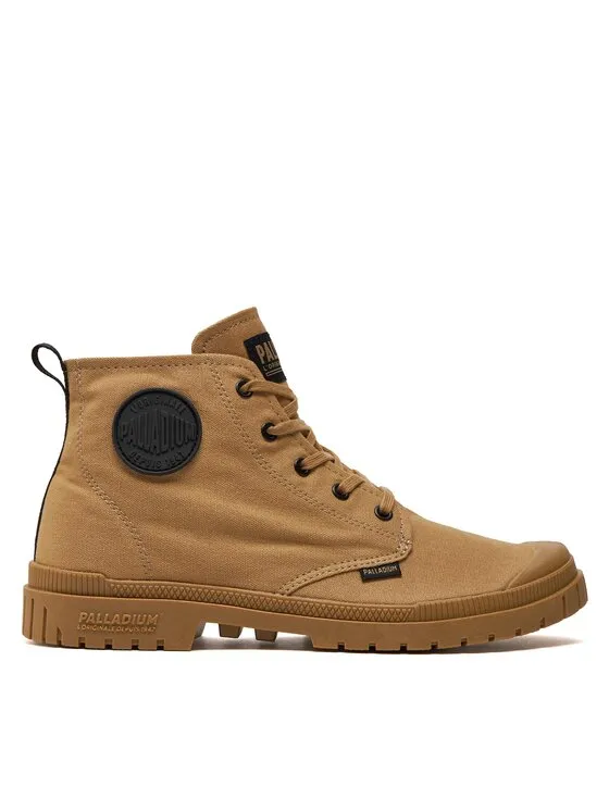 Schnürstiefeletten · Beige