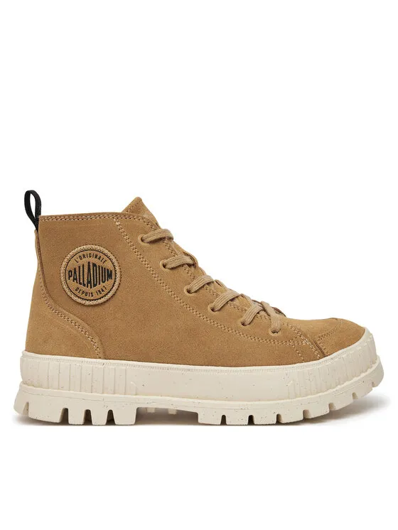 Schnürstiefeletten · Braun