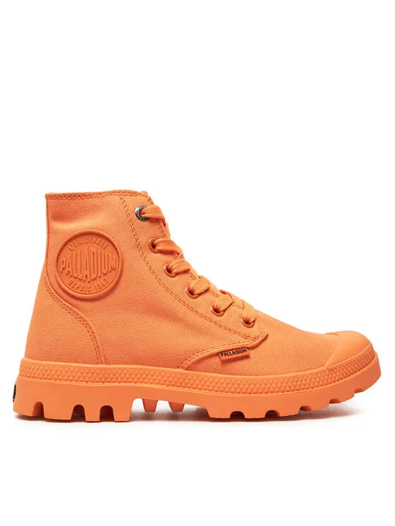 Schnürstiefeletten · Orange