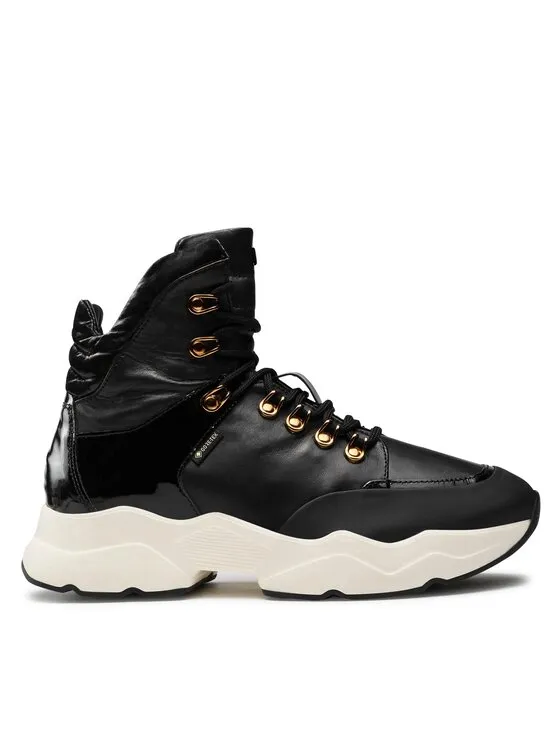 Schnürstiefeletten · Schwarz