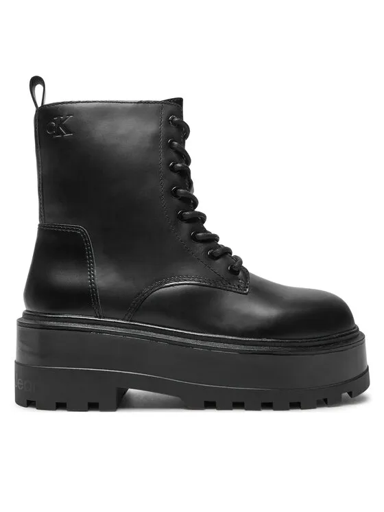 Schnürstiefeletten · Schwarz