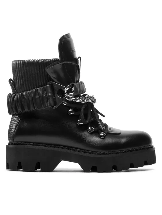 Schnürstiefeletten · Schwarz